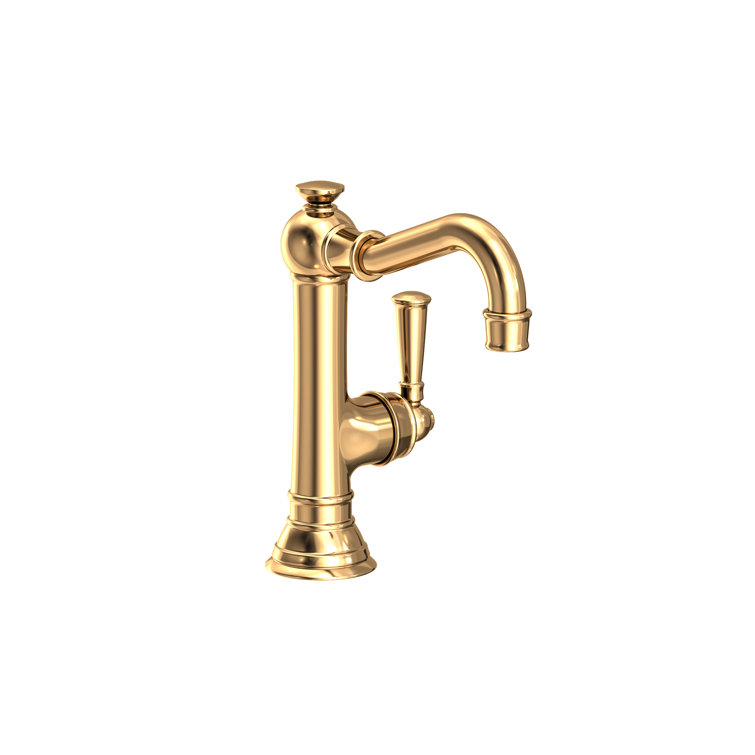 Polished Brass Victorian Single Hole Bathroom Faucet