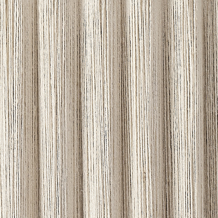 Off-White Jute 4-Light Round Chandelier