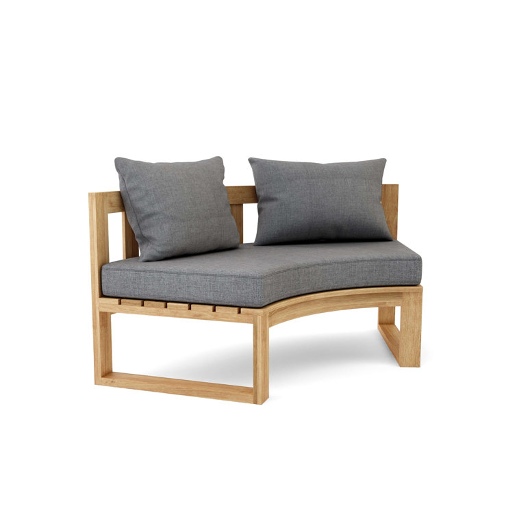 Natural Teak 8-Person Circular Modular Deep Seating Set