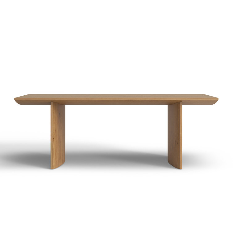 Contemporary Warm Grey-Brown Oak Veneer Rectangular Dining Table