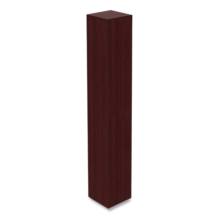 Mahogany Narrow Profile Six-Shelf Adjustable Bookcase