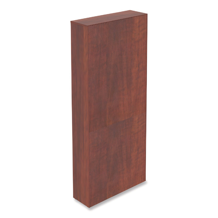 Valencia Cherry Red Square Corner Bookcase with Generous Shelves