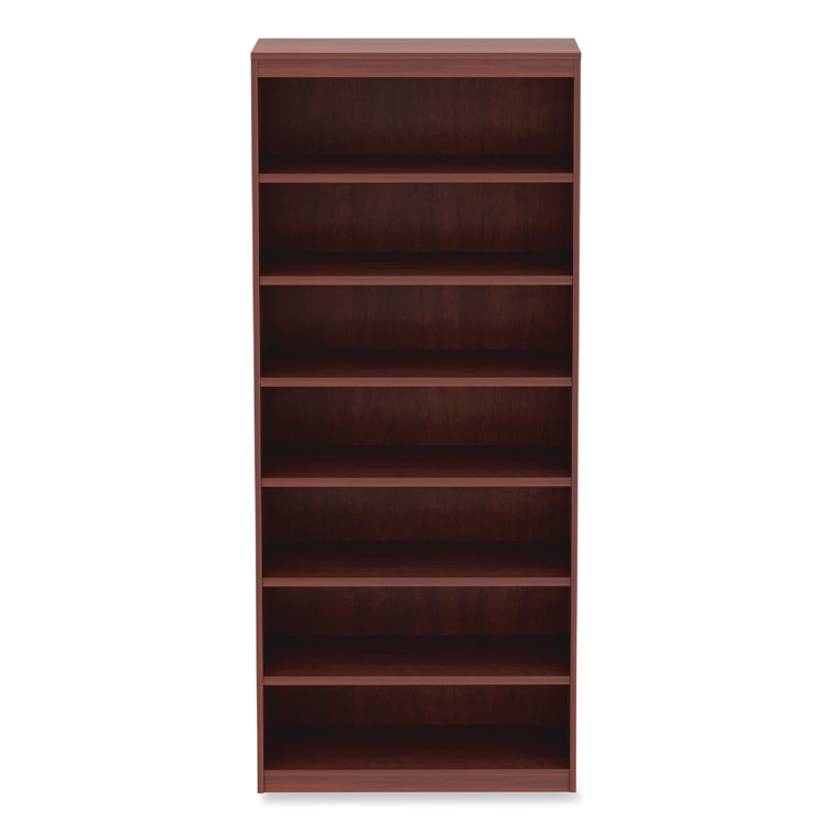 Valencia Cherry Red Square Corner Bookcase with Generous Shelves