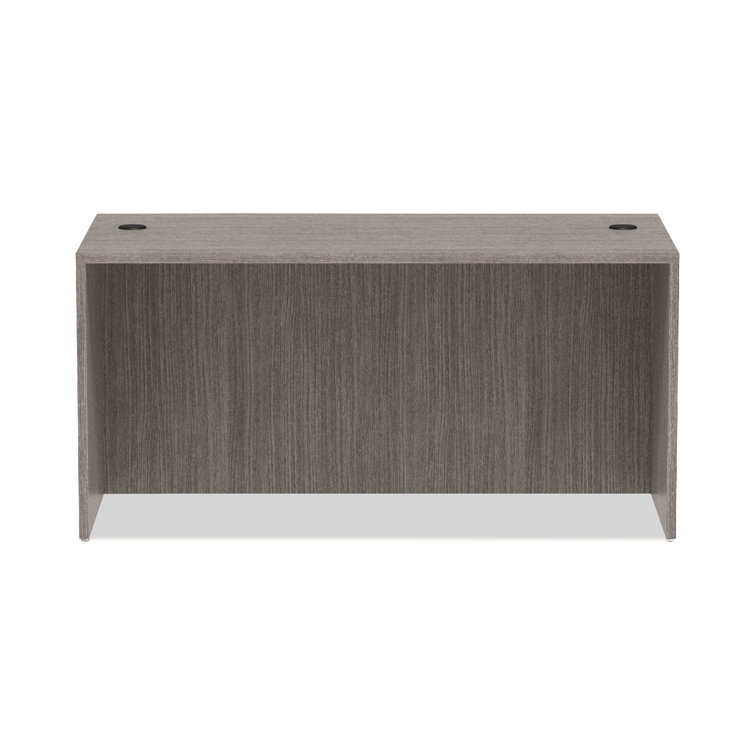 Gray Laminate Desk Shell with Cable Management