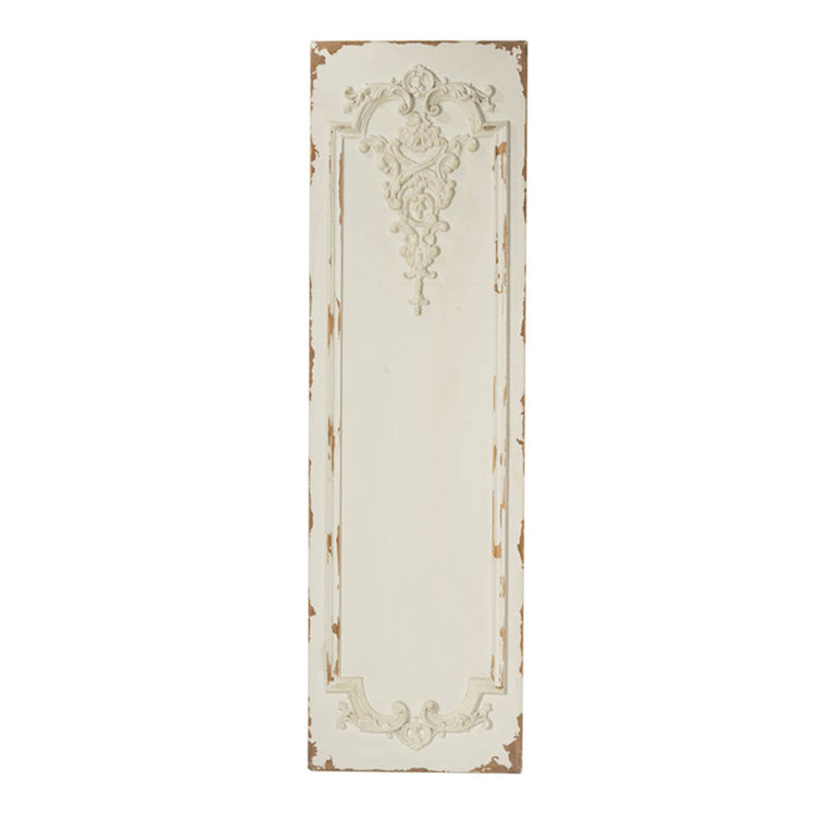 Elegant Off-White Magnesia Tall Wall Art Panel Set