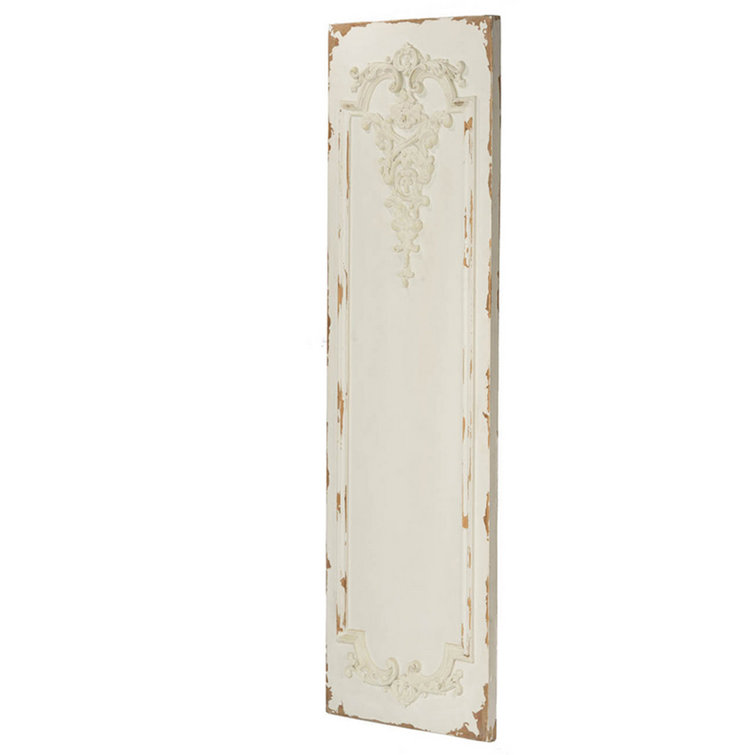 Elegant Off-White Magnesia Tall Wall Art Panel Set