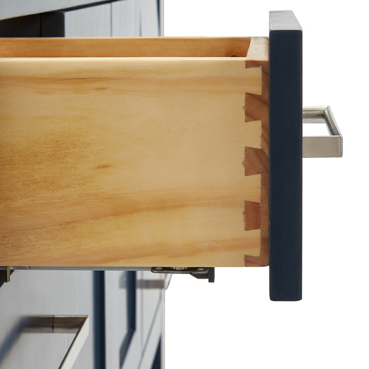 Midnight Blue 42'' Single Freestanding Bathroom Vanity Base