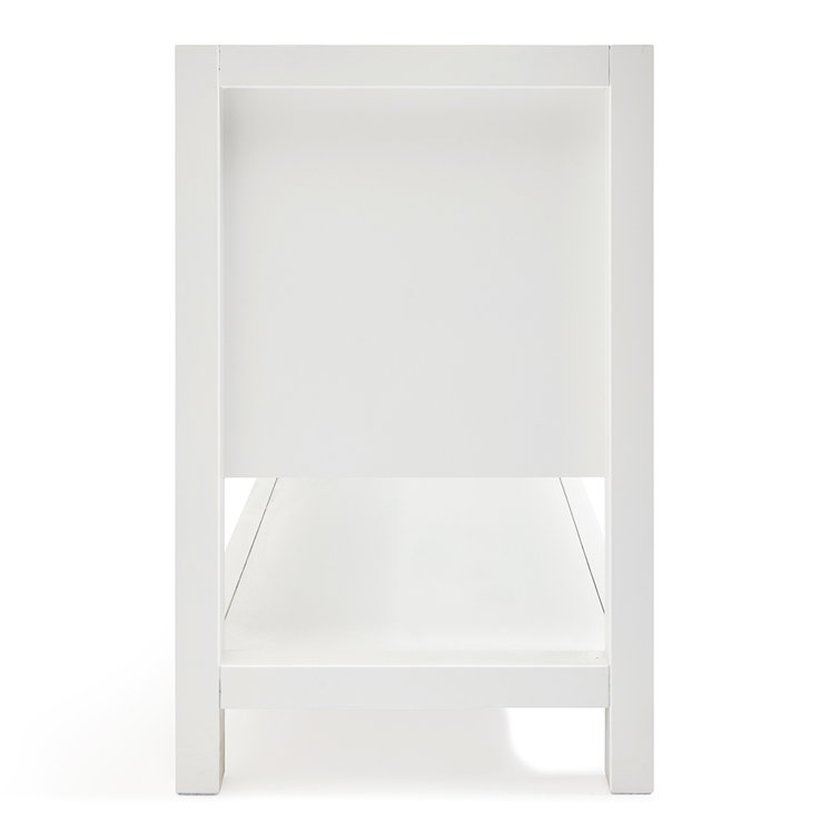 60'' White Double Freestanding Bathroom Vanity Base
