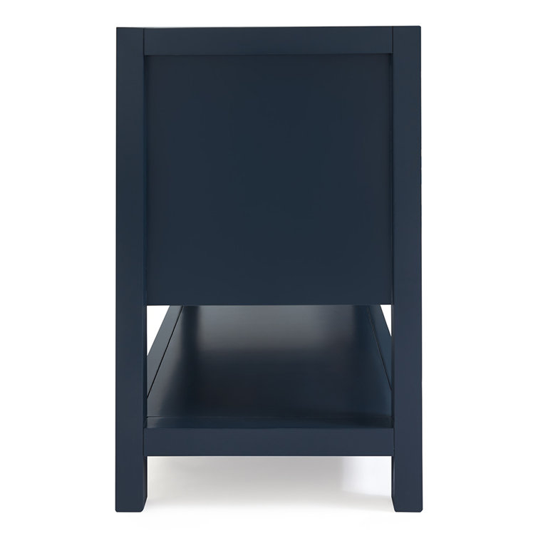 Magnolia 60" Midnight Blue Single Freestanding Vanity Cabinet