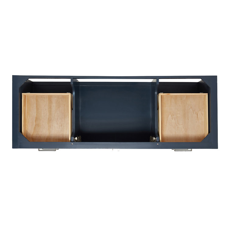 Magnolia 60" Midnight Blue Single Freestanding Vanity Cabinet