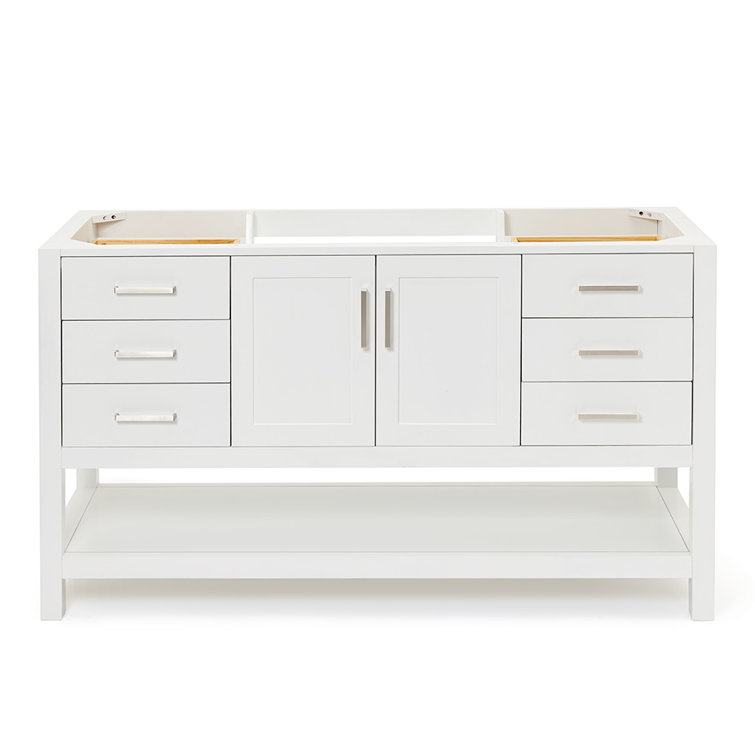 Magnolia 60'' White Single Freestanding Bathroom Vanity Base