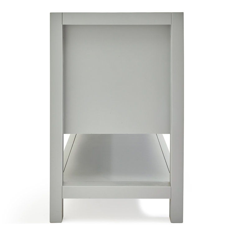 Magnolia 72" Double Freestanding Grey Wood Bathroom Vanity
