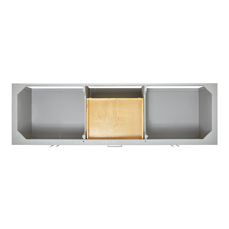 Magnolia 72" Double Freestanding Grey Wood Bathroom Vanity