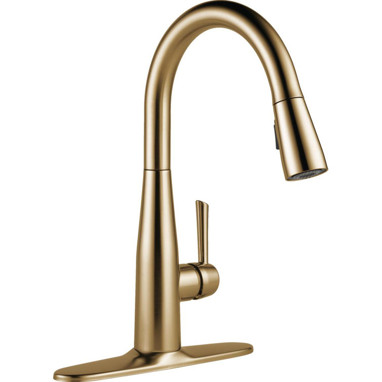 Champagne Bronze Pull-Down Kitchen Faucet with Magnetic Docking