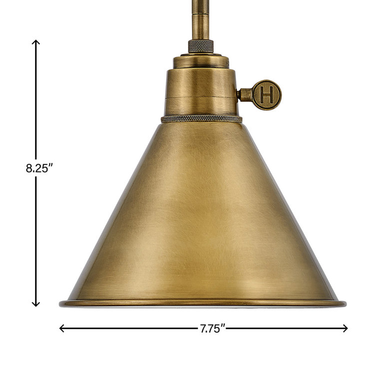 Heritage Brass Elegance LED Pendant Light 7.75" Dia