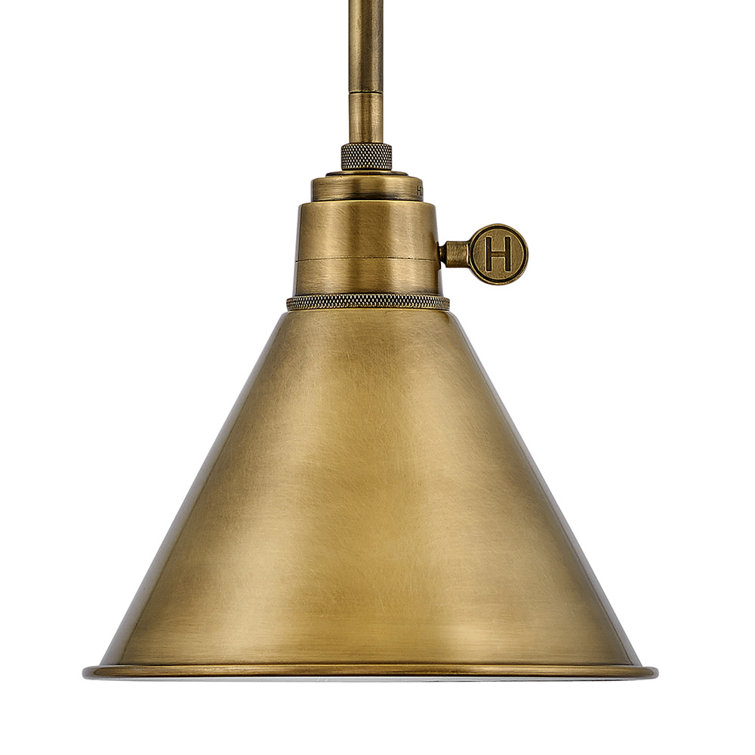 Heritage Brass Elegance LED Pendant Light 7.75" Dia
