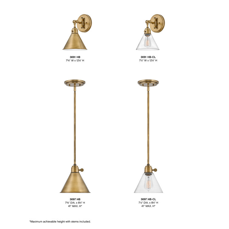 Heritage Brass Elegance LED Pendant Light 7.75" Dia