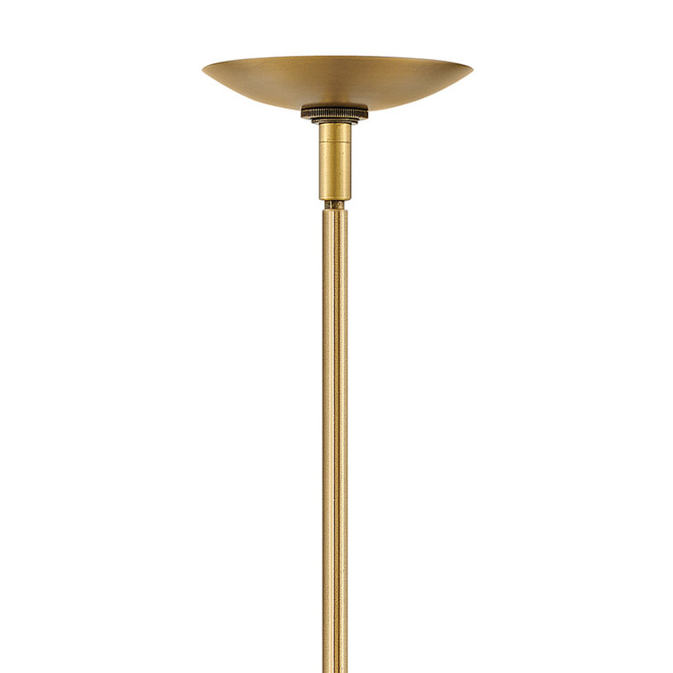 Heritage Brass Clear Globe Pendant with LED - 14" x 13.5"
