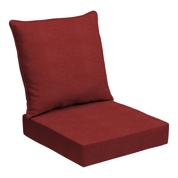 Nautical Red Recycled Fabric Adirondack Chair Cushion Set