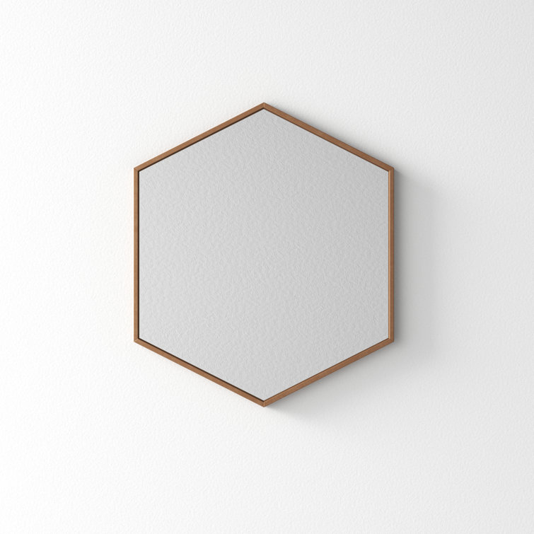 McNeer 22" x 25" Hexagon Bronze Vanity Wall Mirror
