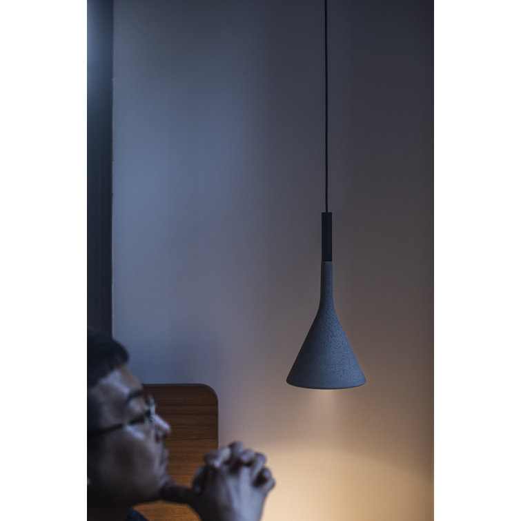 Mini Aplomb Aluminum LED Island Pendant in Brown