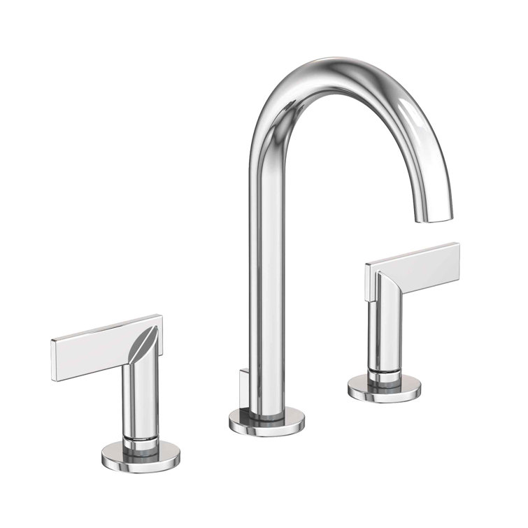 Priya Polished Chrome Modern Widespread Bathroom Faucet