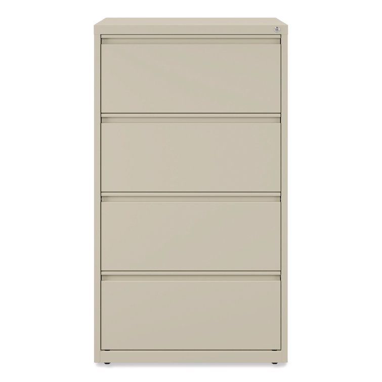 Putty 30'' Wide Lockable 4-Drawer Steel Legal File Cabinet