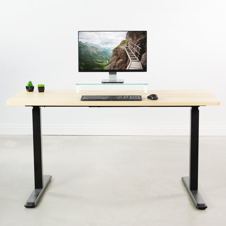 Cyan Chestnut Solid Particle Board 59" Universal Desk Top