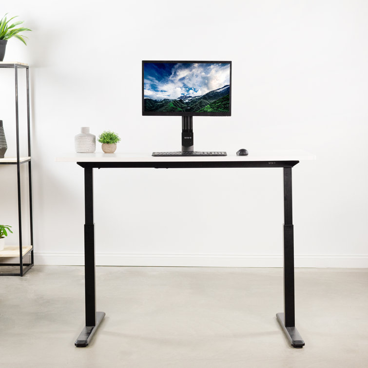 Modern White 71" Universal Sit-Stand Desk Top