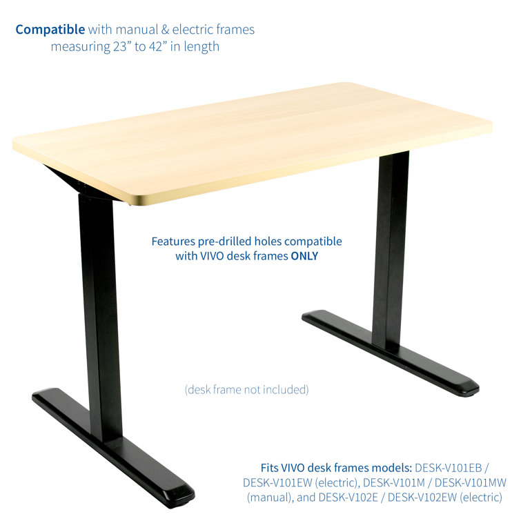 Cyan Chestnut Solid Particle Board 59" Universal Desk Top