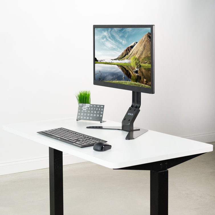 Modern White 71" Universal Sit-Stand Desk Top