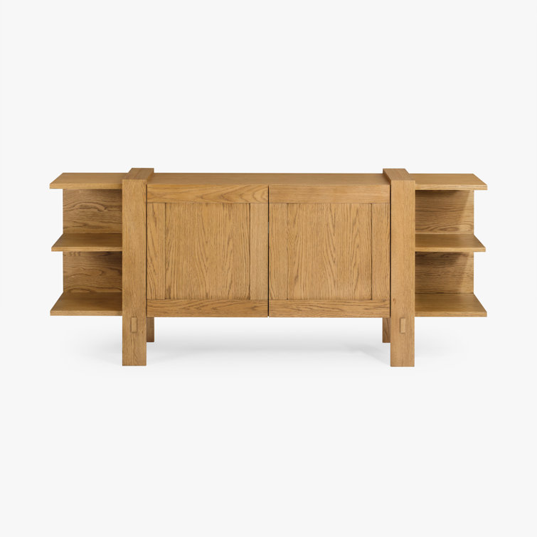 Santo 72'' Solid Oak Sideboard with Shelves