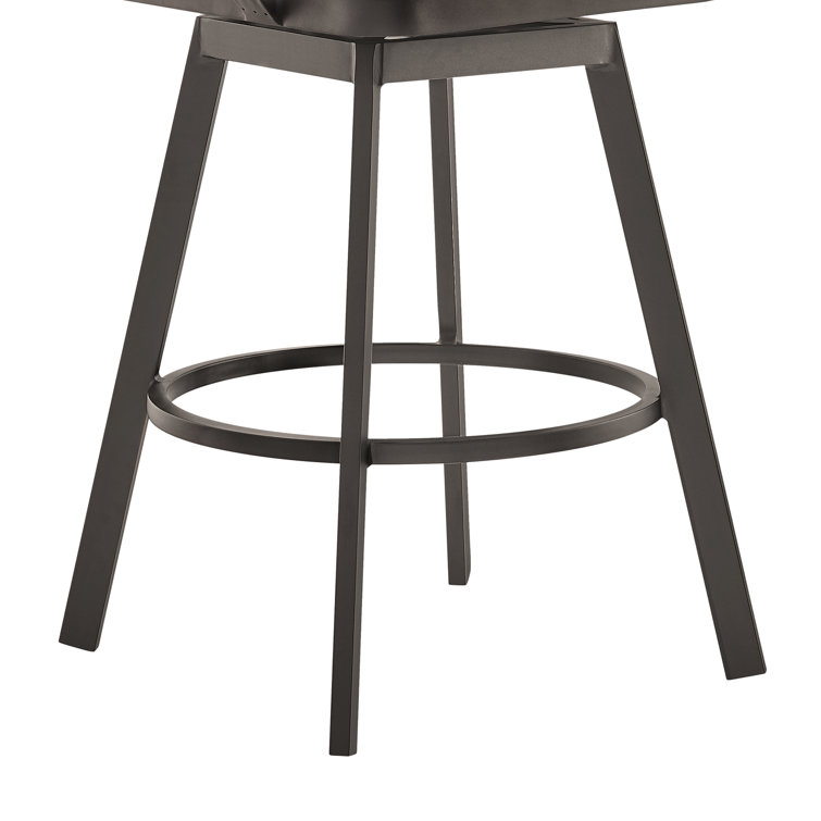 Hazel Teak and Aluminum Outdoor Swivel Chair with Cushion