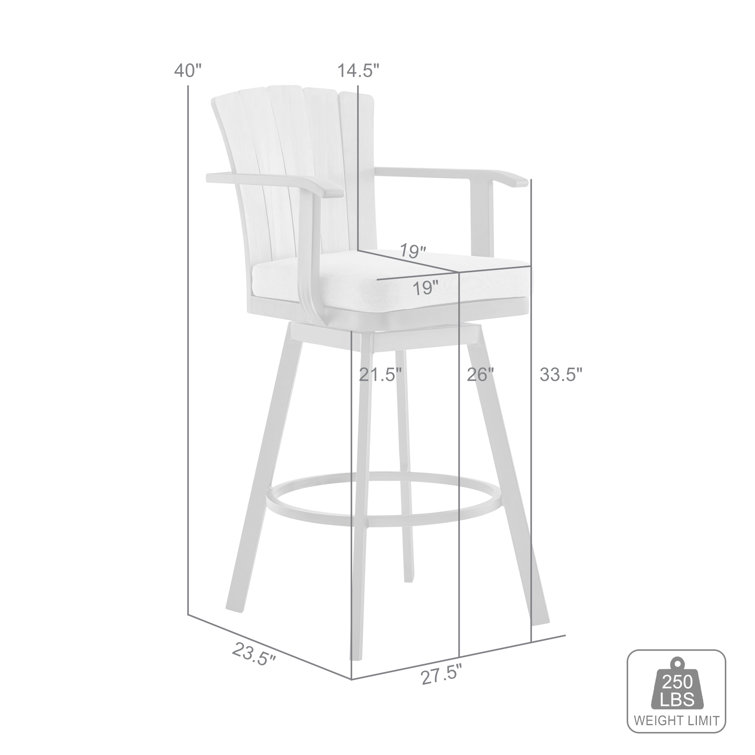Hazel Teak and Aluminum Outdoor Swivel Chair with Cushion