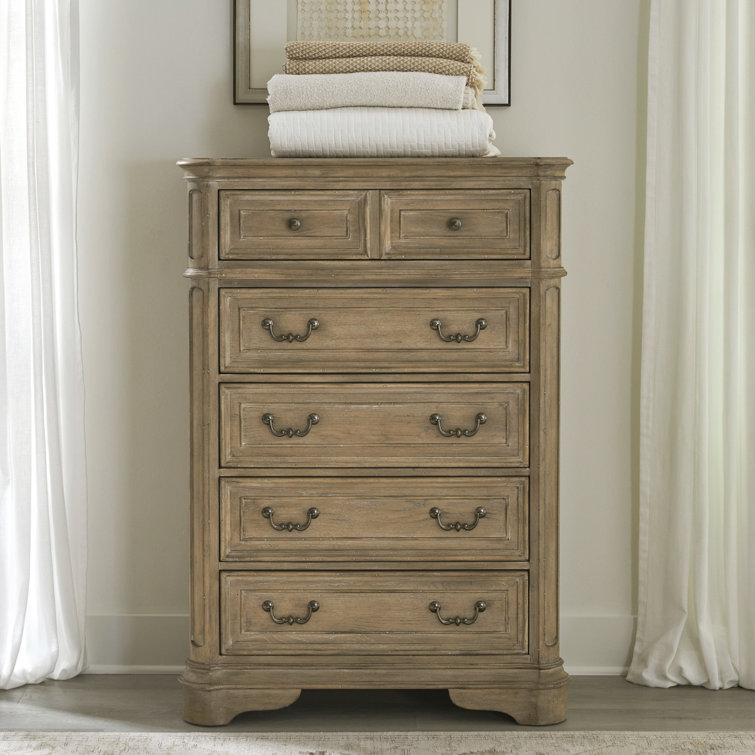 Colchester Upholstered Bed, Dresser & Mirror, Chest