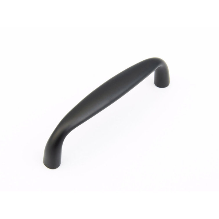Flat Black Brass Cabinet Pull with Mounting Hardware