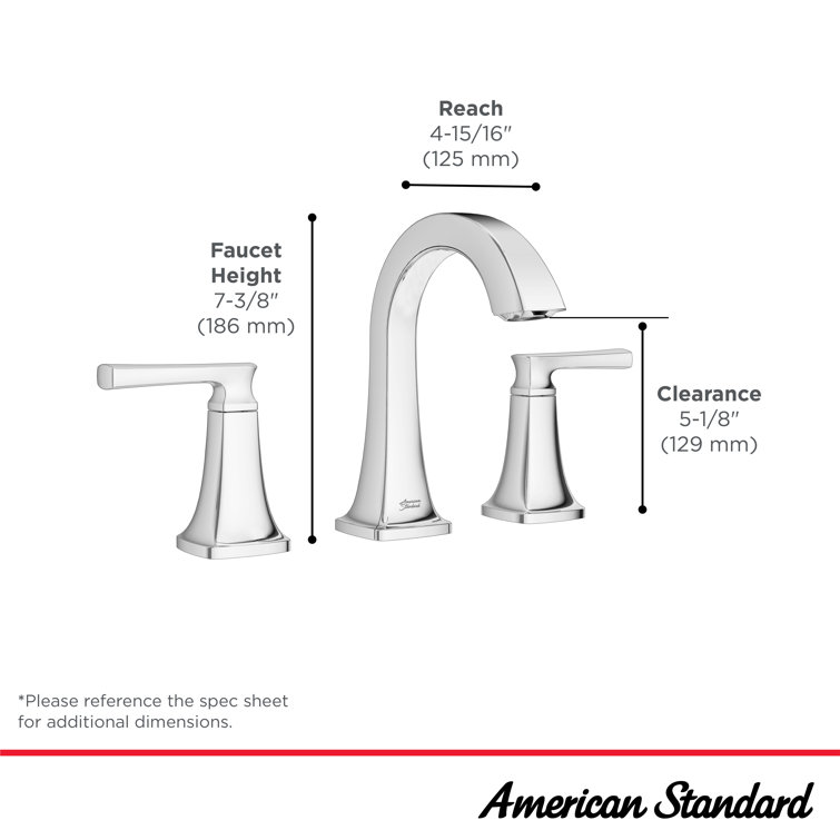 Belmeade Chrome 2-Handle Widespread Bathroom Faucet with Drain Assembly