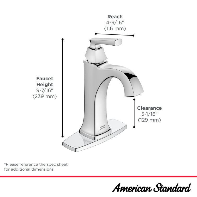 Belmeade Chrome Single-Handle Bathroom Faucet with Drain Assembly