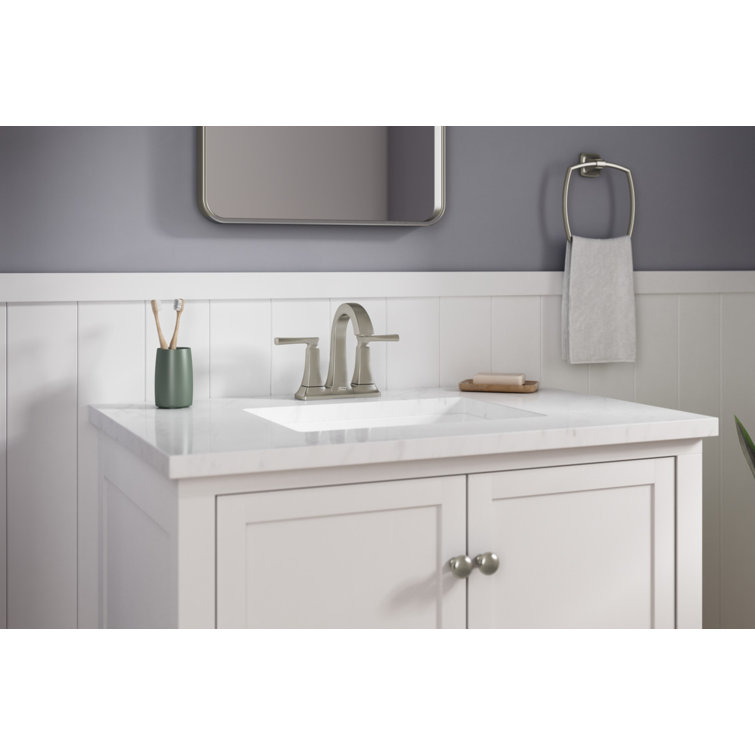 Belmeade Brushed Nickel 2-Handle Centerset Bathroom Faucet