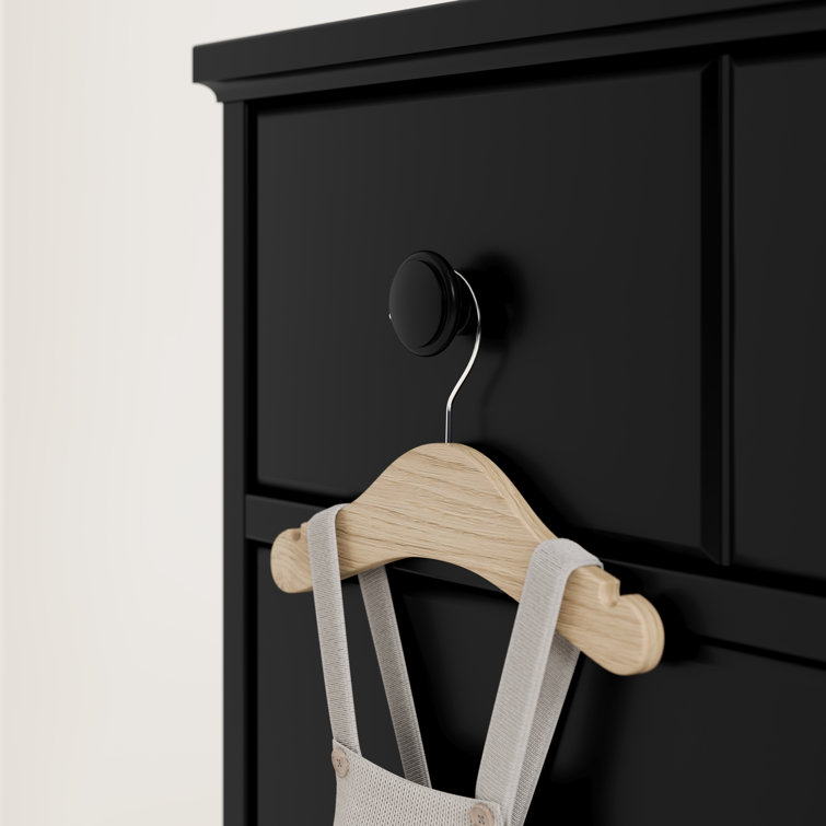 Storkcraft Moss Black 6-Drawer Double Dresser with Deep Drawers