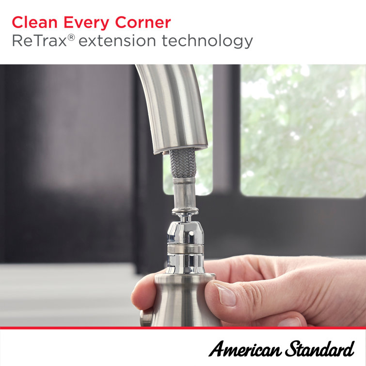 Brushed Nickel Touchless Pull-Down Kitchen Faucet with Spray