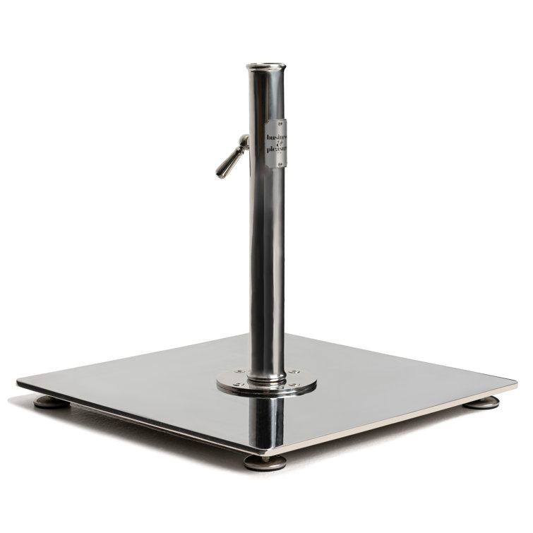 Steel Wheeled Umbrella Base with Concrete Fill