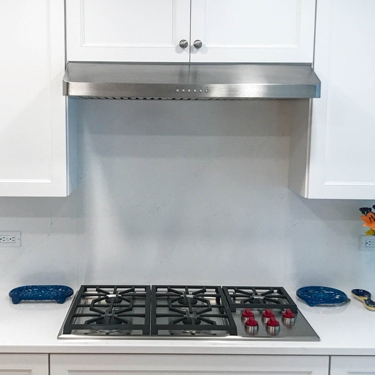 36-Inch Stainless Steel Under Cabinet Range Hood with LED Lights
