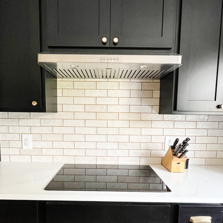 36-Inch Stainless Steel Under Cabinet Range Hood with LED Lights