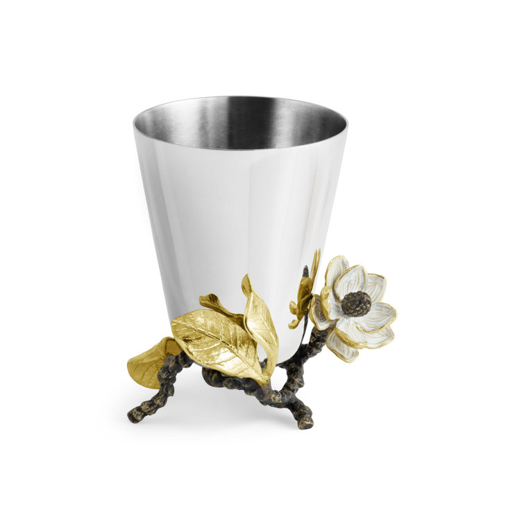 Vintage Bloom Bud Vase in Mixed Metals