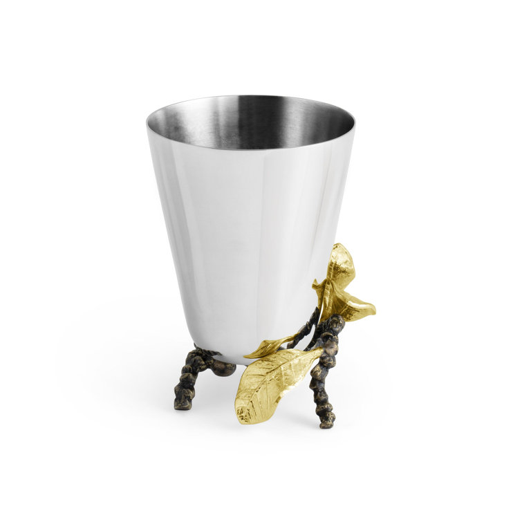 Vintage Bloom Bud Vase in Mixed Metals