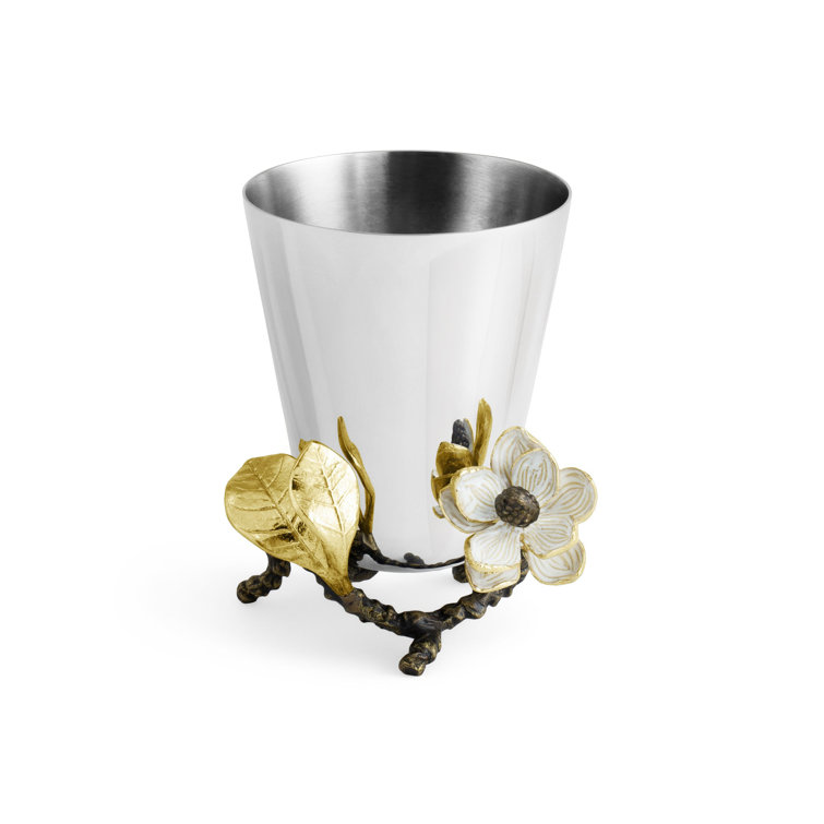 Vintage Bloom Bud Vase in Mixed Metals