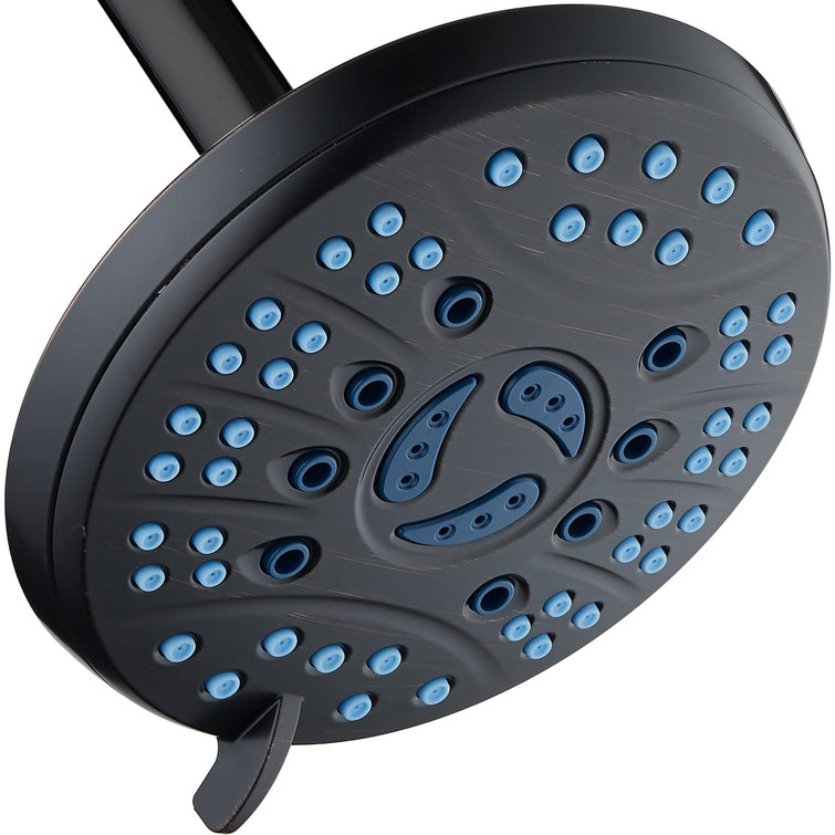 Oil-Rubbed Bronze 6-Setting Round Rainfall Shower Head