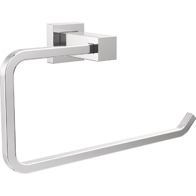 Chrome Modern Wall Mounted Towel Ring