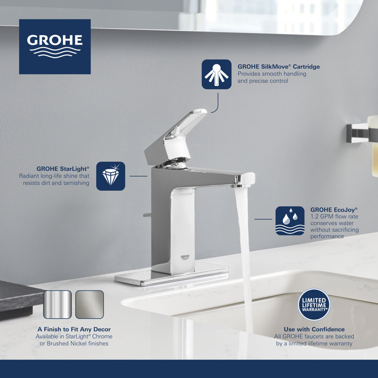 Tallinn Starlight Chrome Single-Handle Bathroom Faucet